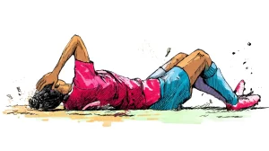 ACL injury sketch