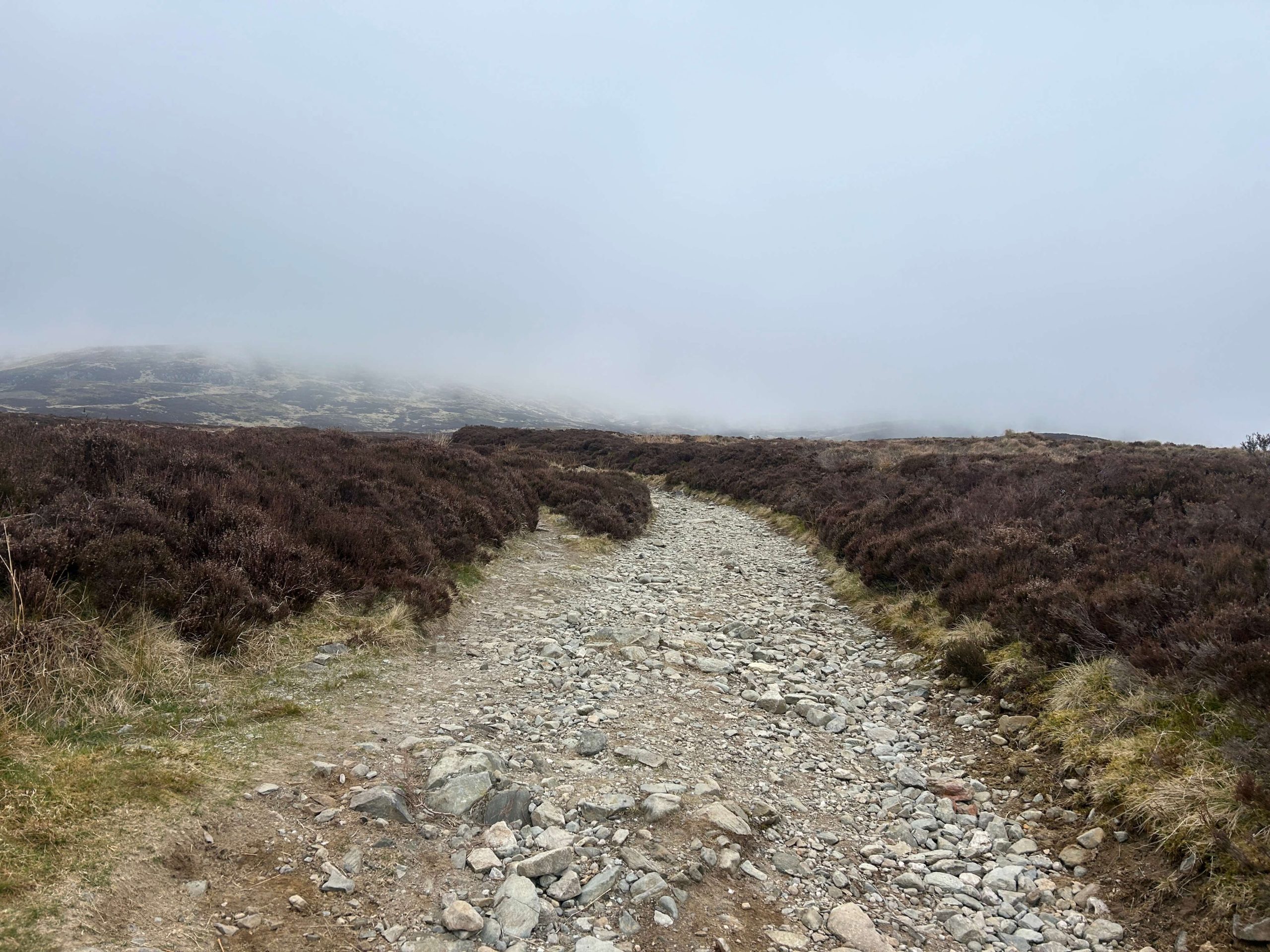gravel tracks up to Ben Chonzie