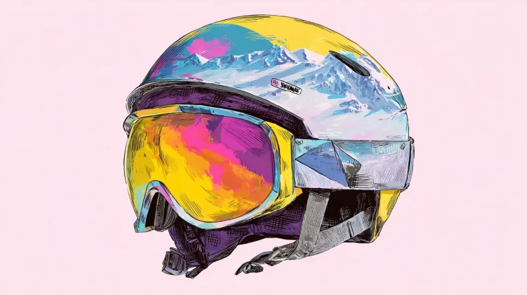 ski helmet sketch