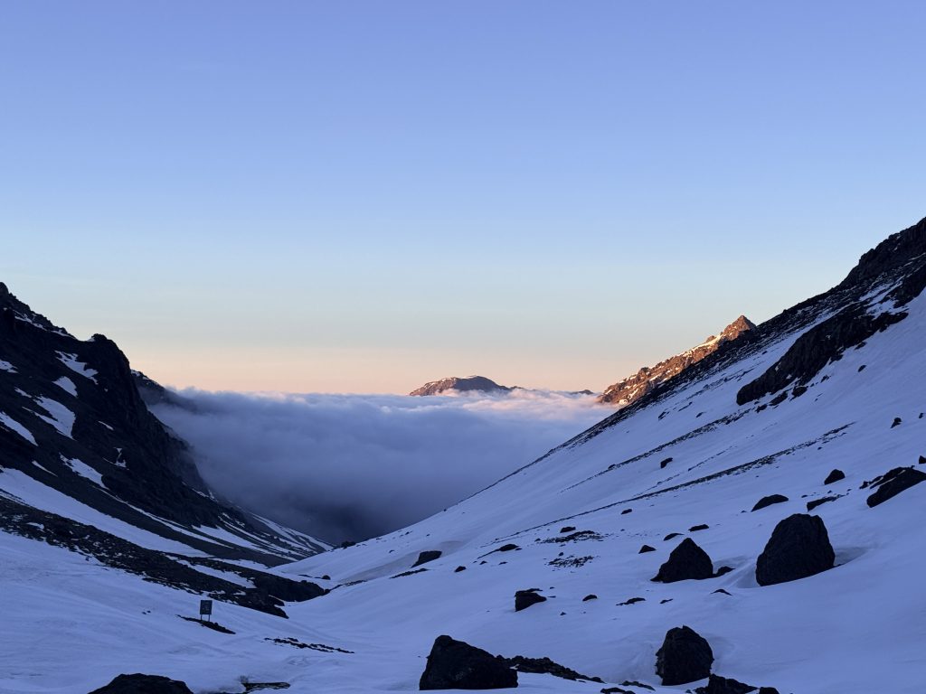 sunset inversions toubkal